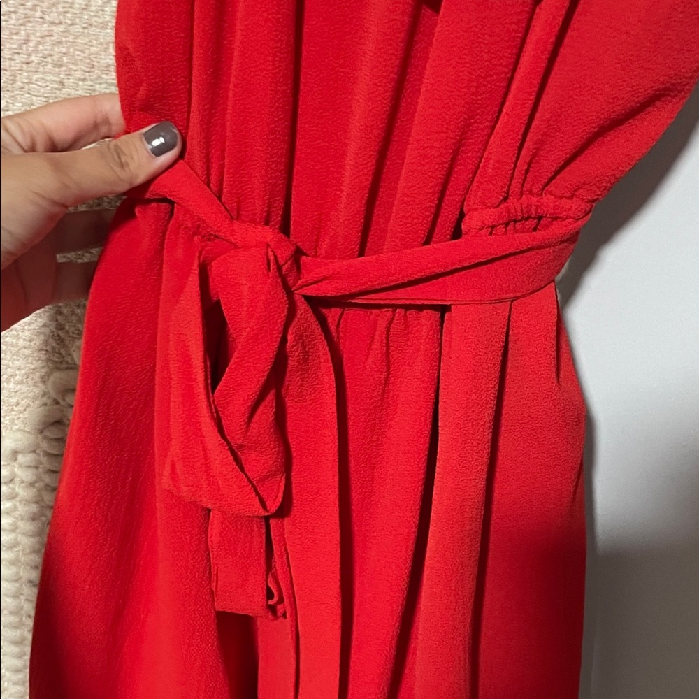 Forever 21 Red Ruffle Mini Romper - Picture 4 of 5